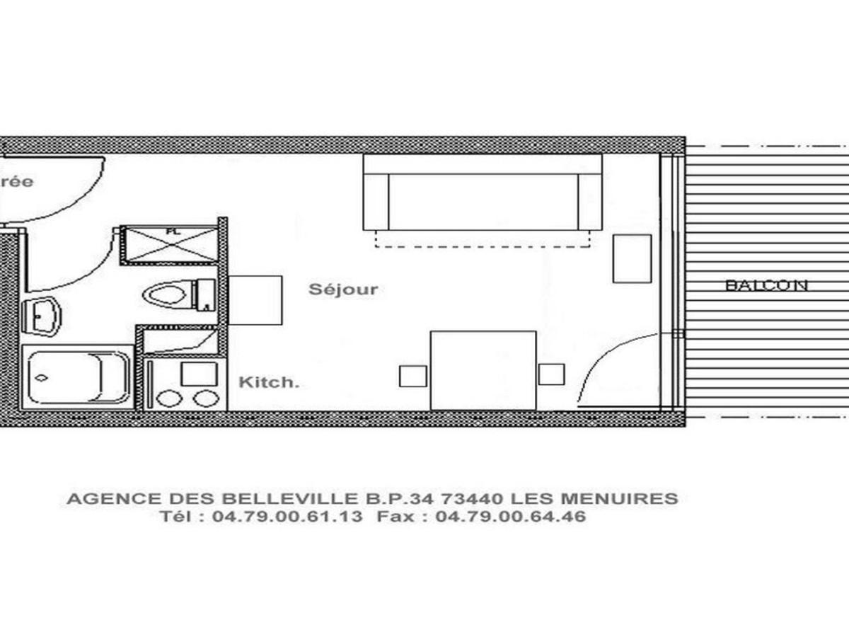 Studio Cosy Pour 2 Au Coeur De La Croisette, Acces Pistes A 150M - Fr-1-344-1029 Διαμέρισμα Saint-Martin-de-Belleville Εξωτερικό φωτογραφία